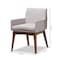 Baxton Studio Nexus Walnut Wood Finishing Greyish Beige Dining Armchair, PK2 140-7589 - alternate 6